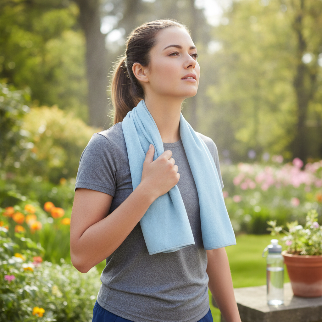 Cooling Towel, Microfiber Gym Chill Towel, Reusable UPF 50 Towel