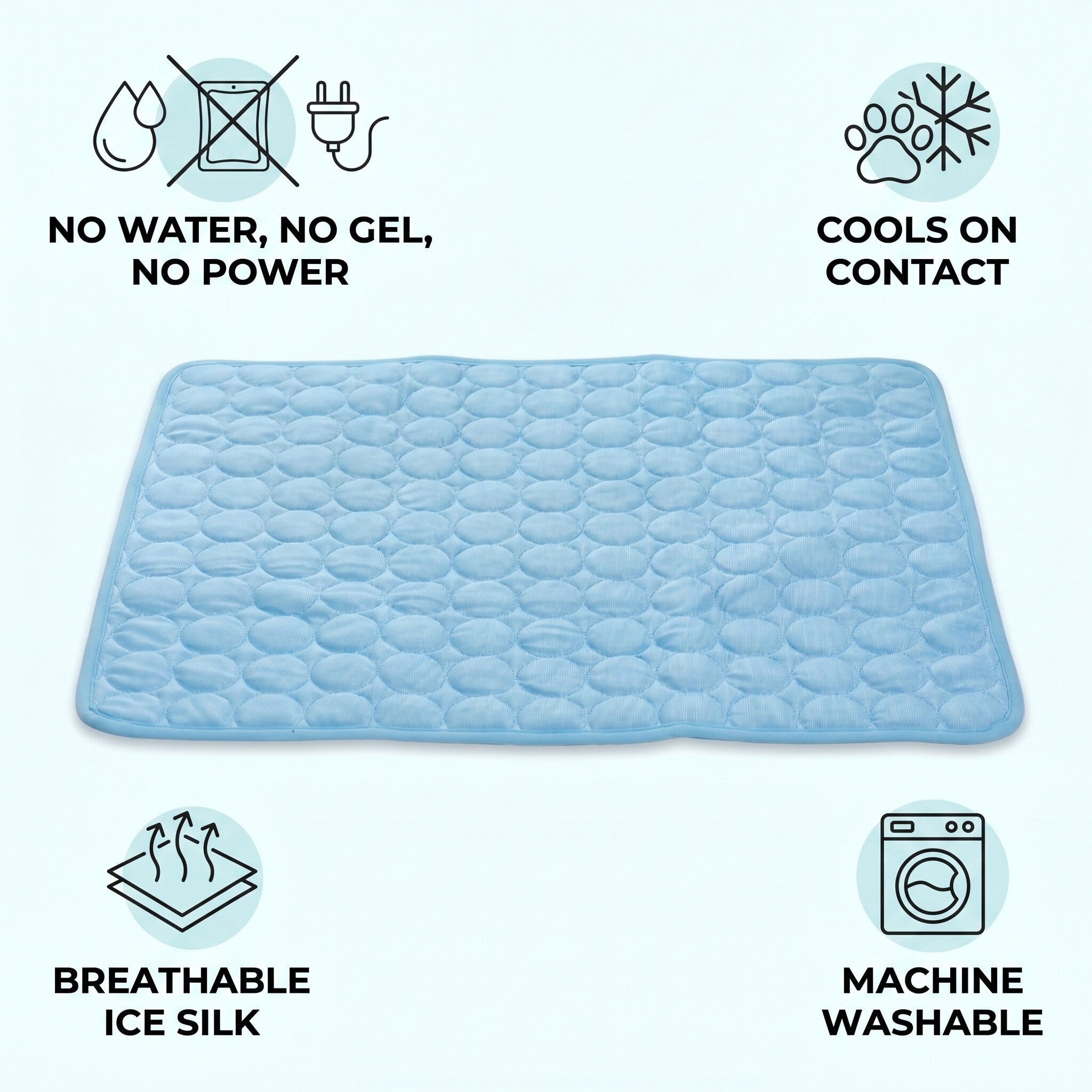Dog cooling mat benefits no water gel power