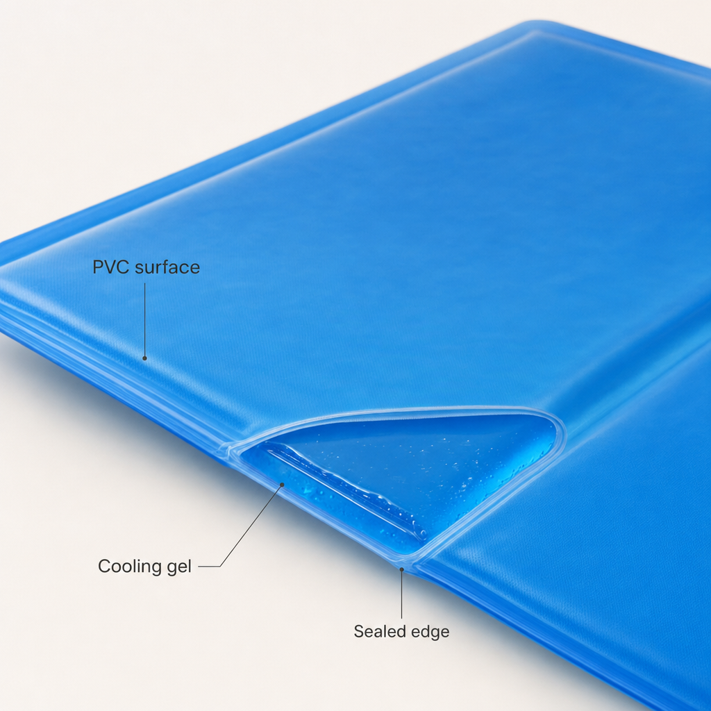 Dog Cooling Mat, Pressure-Activated Gel Pad, Breathable Self-Cooling for Dogs and Cats