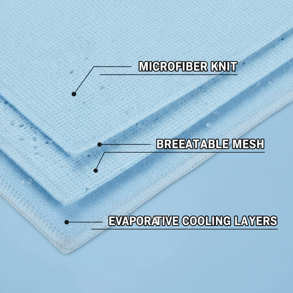 Cooling Towel, Microfiber Gym Chill Towel, Reusable UPF 50 Towel