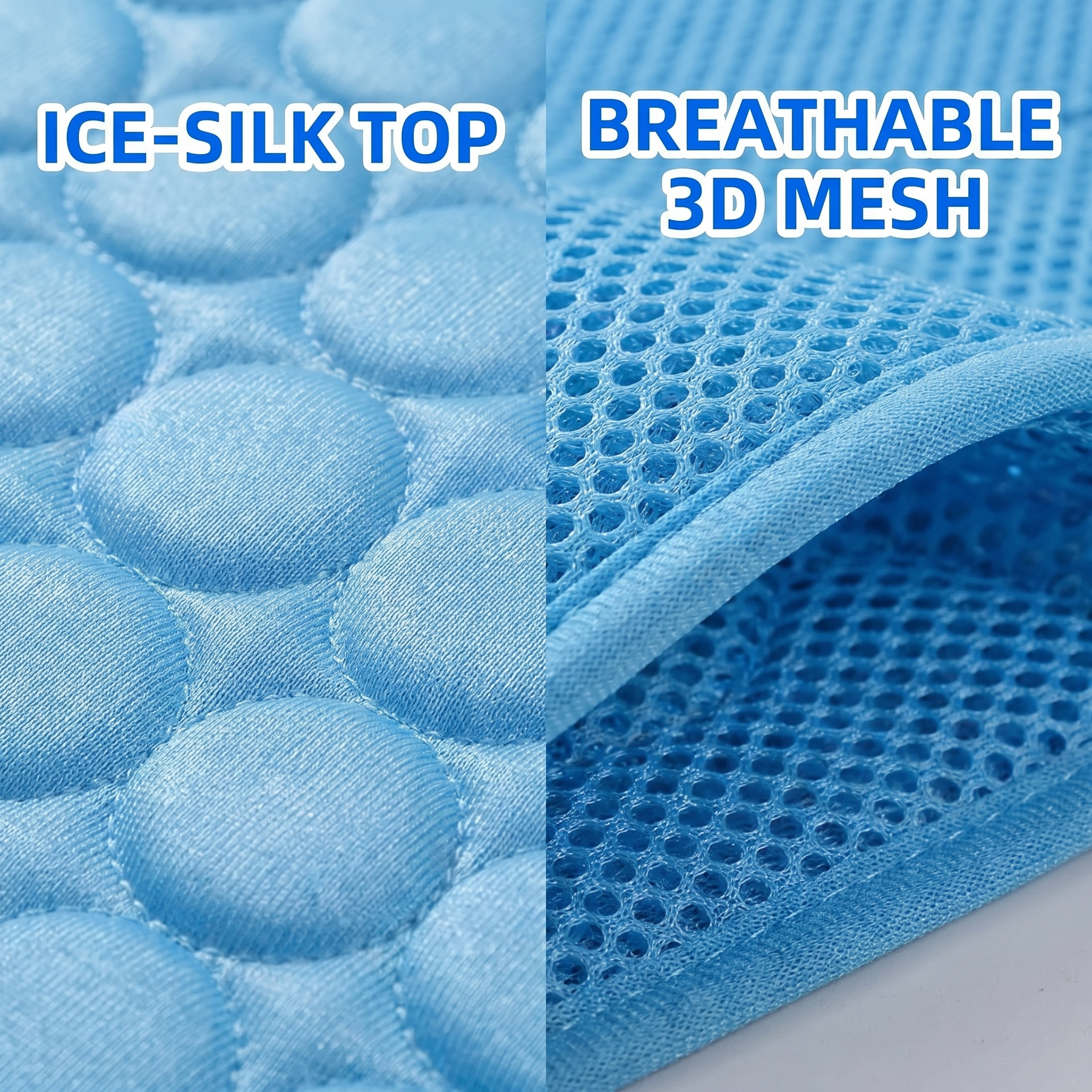 Dog Cooling Mat, Small Breed and Puppy, Breathable Ice Silk Washable Pad