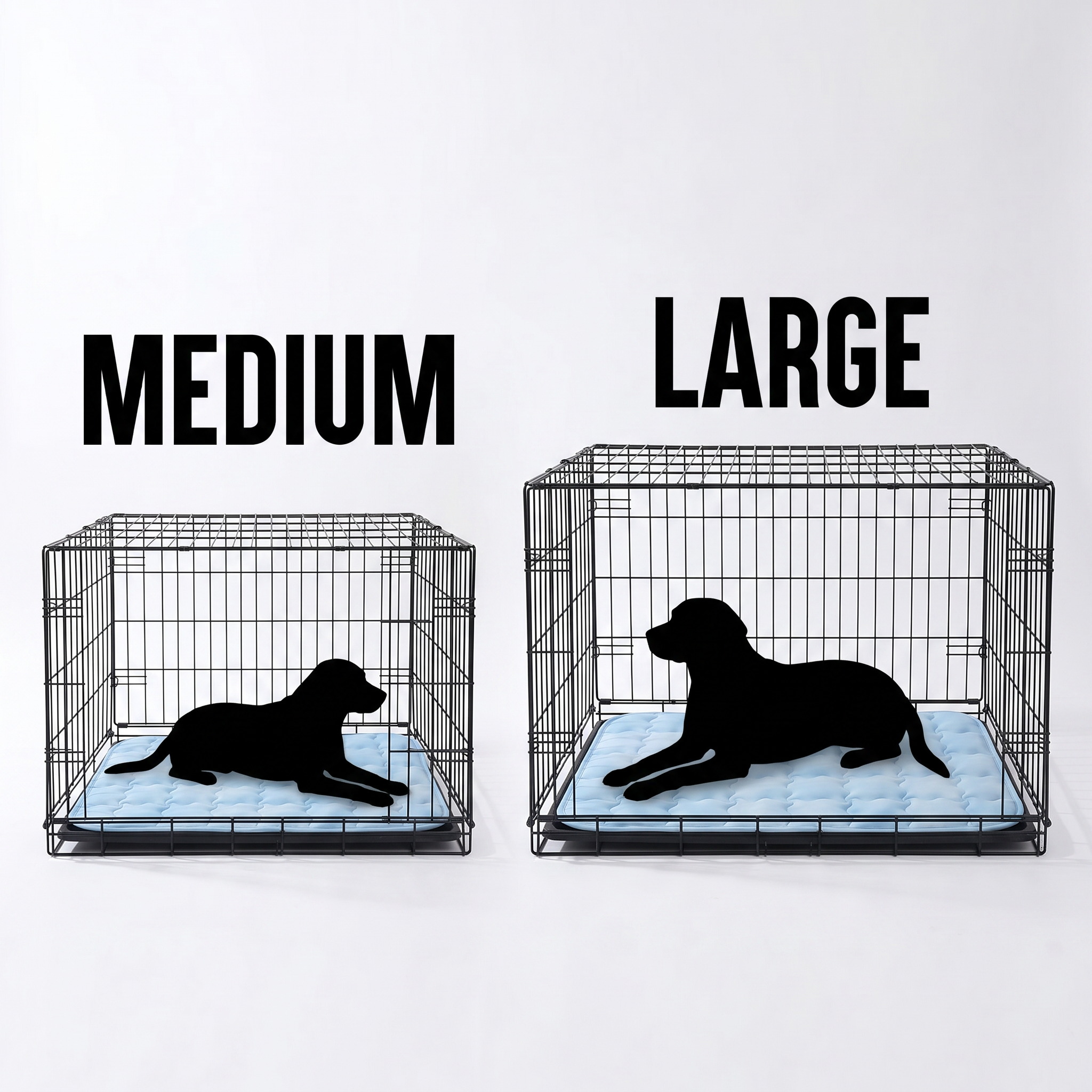 Dog Cooling Mat, Crate and Kennel Pad, Washable Breathable Self-Cooling