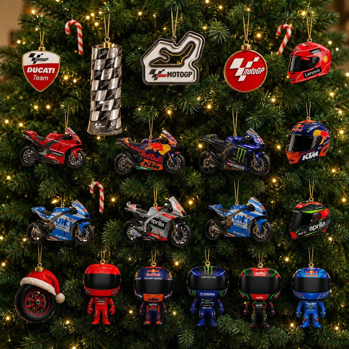 2026 Moto Gp Advent Calendar With 24 Motorcycle Figurines And Helmets - Image 2