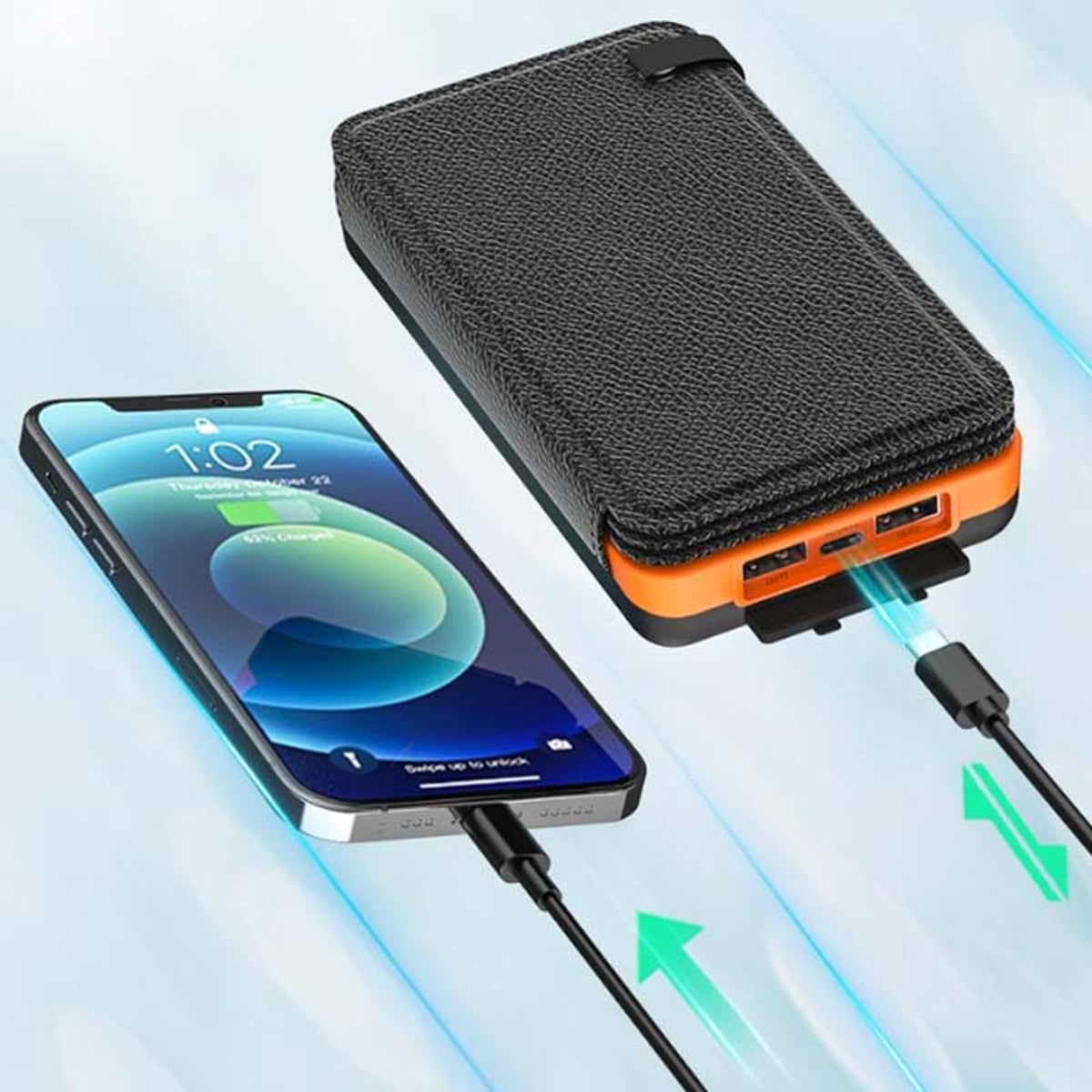 25000mAh High-Performance Solar Power Bank With 4 Panels 3A Fast Charging And 3 USB Outputs - Image 2