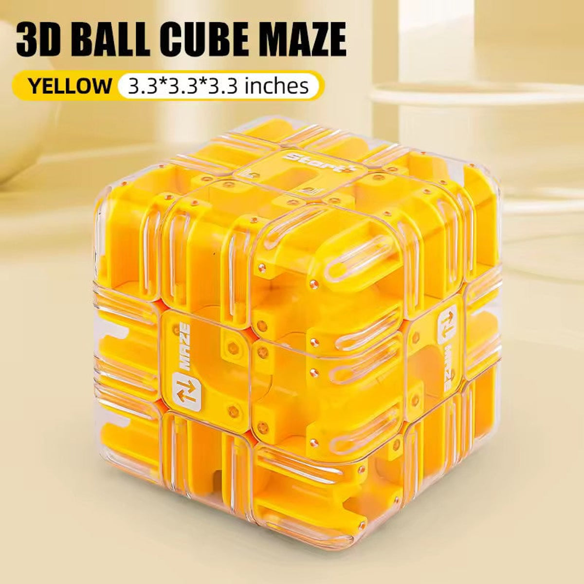3D Ball Cube Maze Stress Relief Puzzle For Focus And Dexterity - Image 1