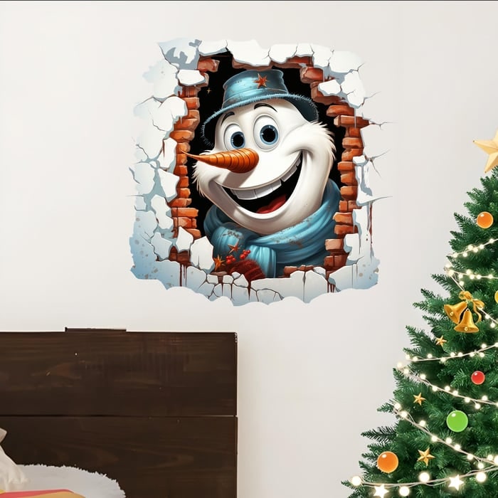 3D Santa Wall Sticker Set With Peel And Stick Vinyl Decals - Image 9