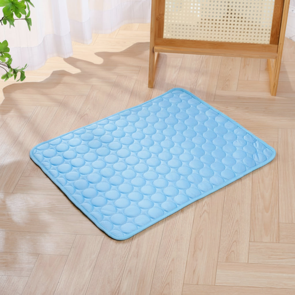 Dog Cooling Mat, PCM Phase-Change Cool-Touch Top, Self-Cooling Pet Pad, Foldable Washable Summer Mat