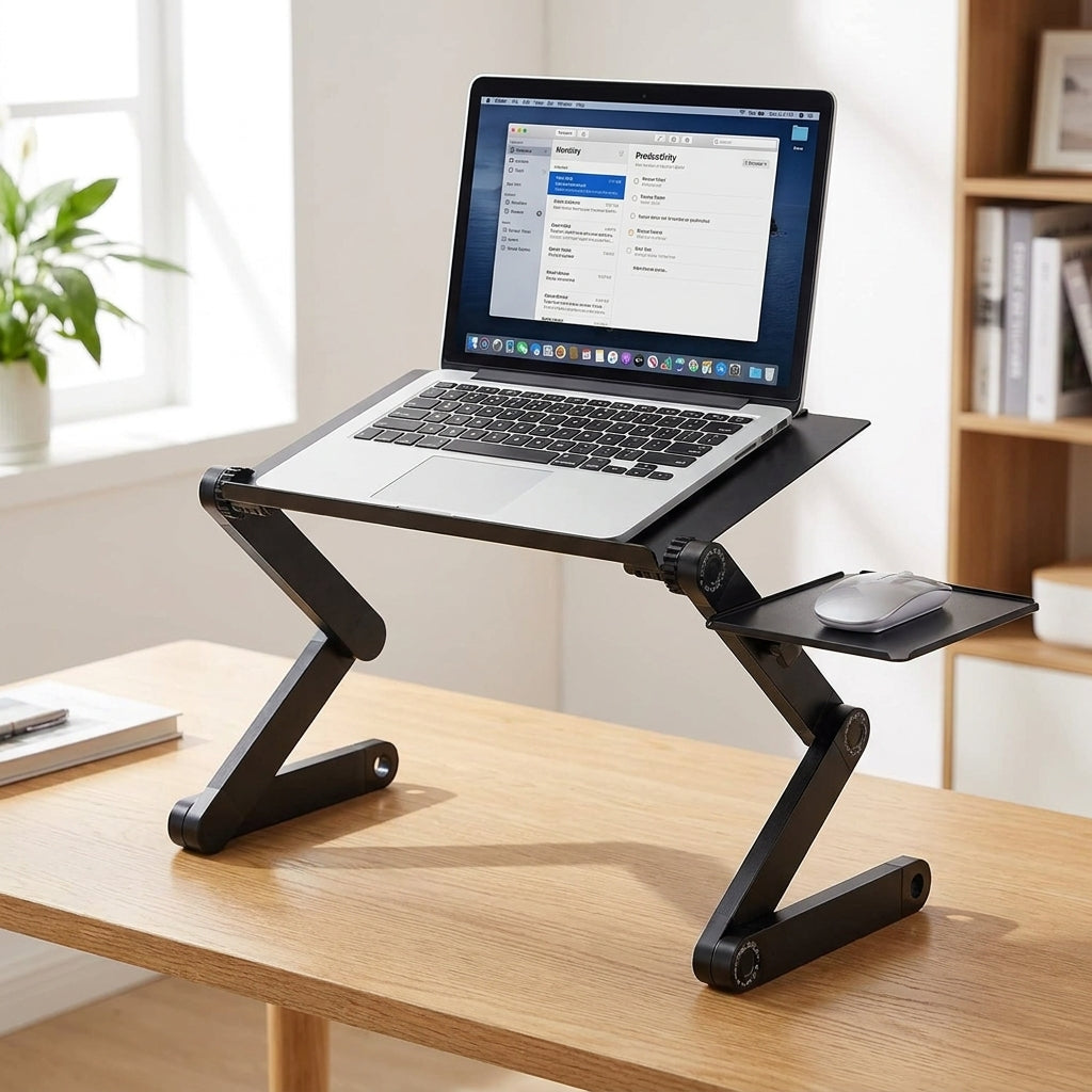 Adjustable Laptop Stand Desk Standing Converter Table Bed Laptop Stand - Image 7