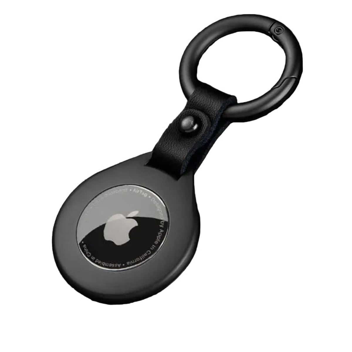 Airtag Keychain Case With Soft Lining And Metal Ring - Image 1