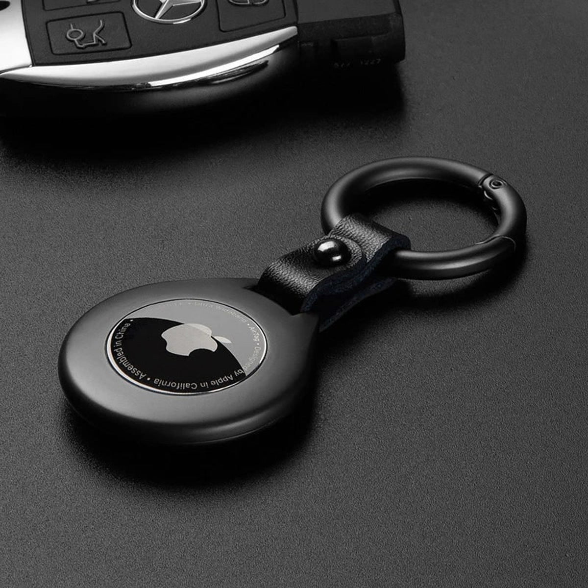 Airtag Keychain Case With Soft Lining And Metal Ring - Image 3
