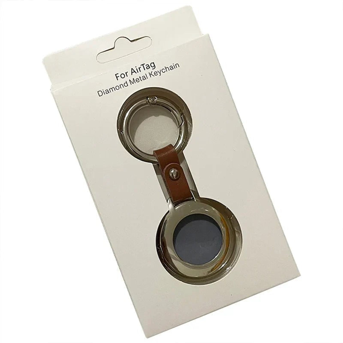 Airtag Keychain Case With Soft Lining And Metal Ring - Image 7
