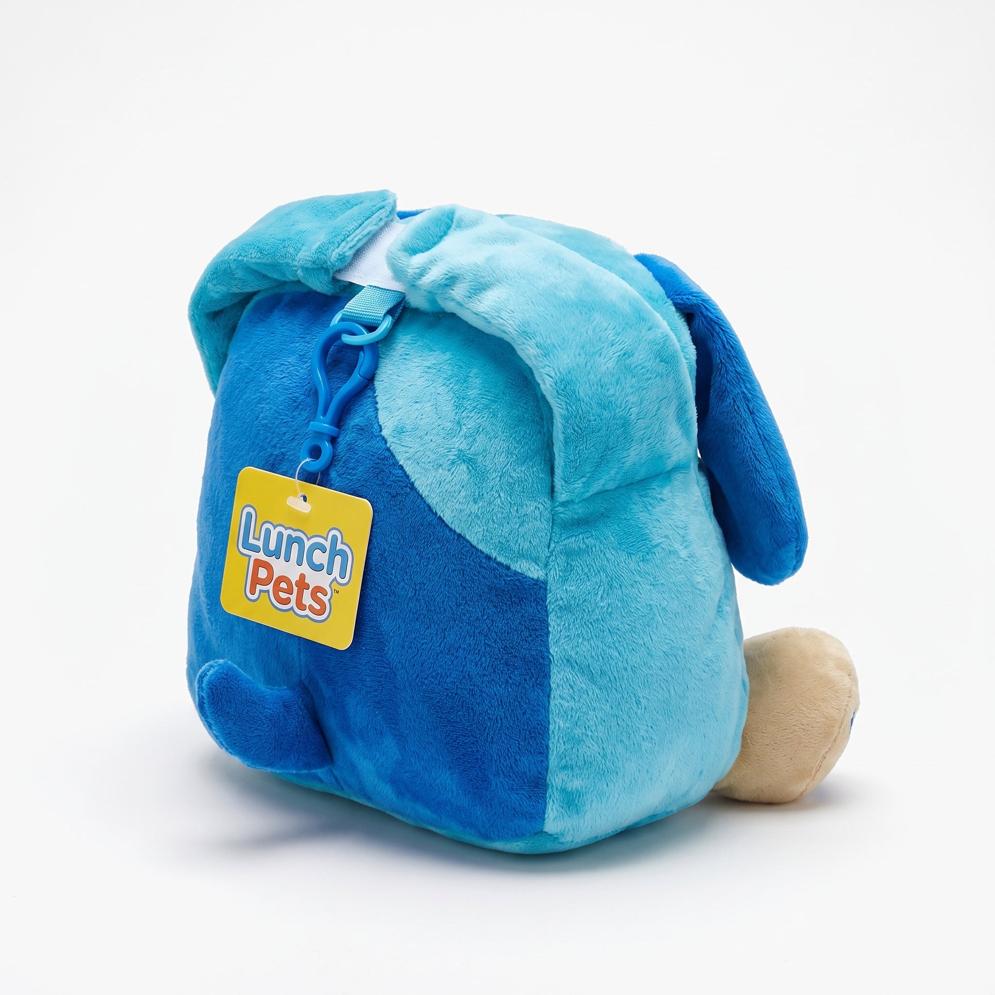Insulated Lunch Bag Childrens Plush Animal Machine Washable - angle