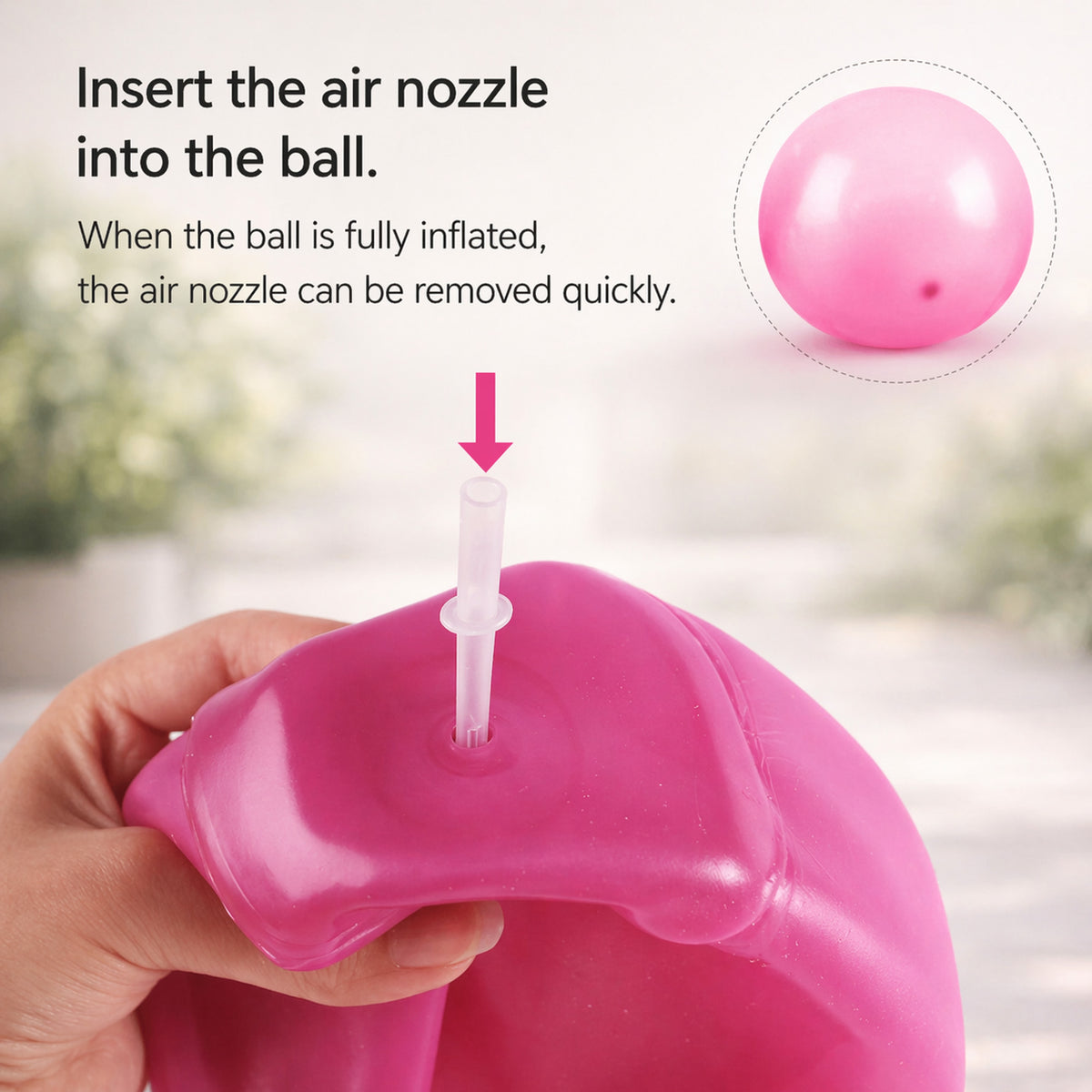 Automatic Self-sealing Inflatable Ball With Tear-resistant TPR Material - Image 11