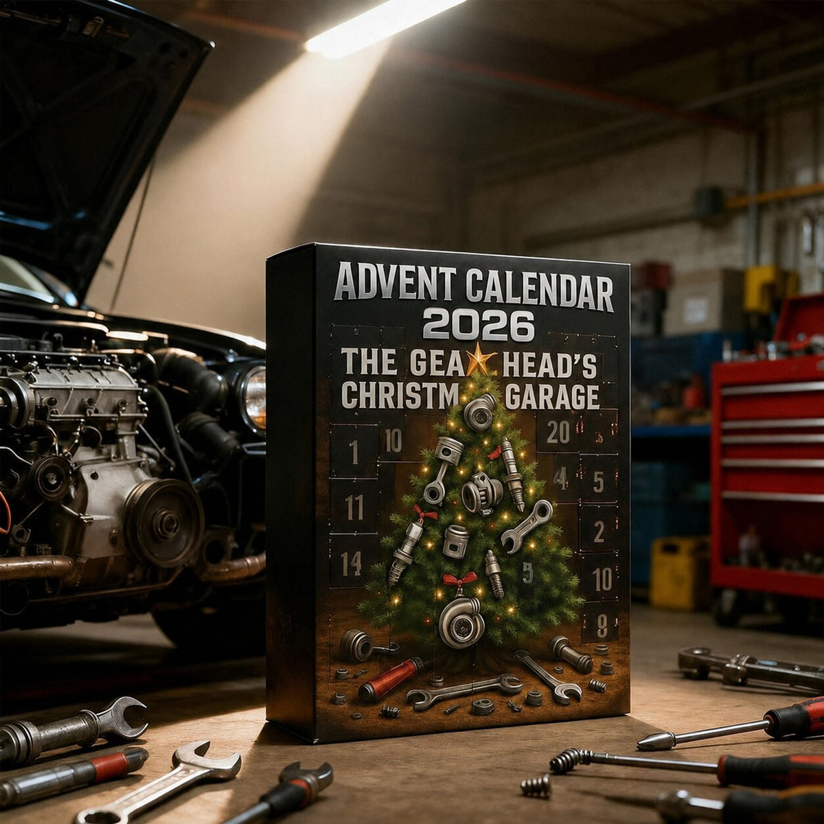 Automotive Themed Advent Calendar With 24 Car Parts Garage Surprises - Image 7