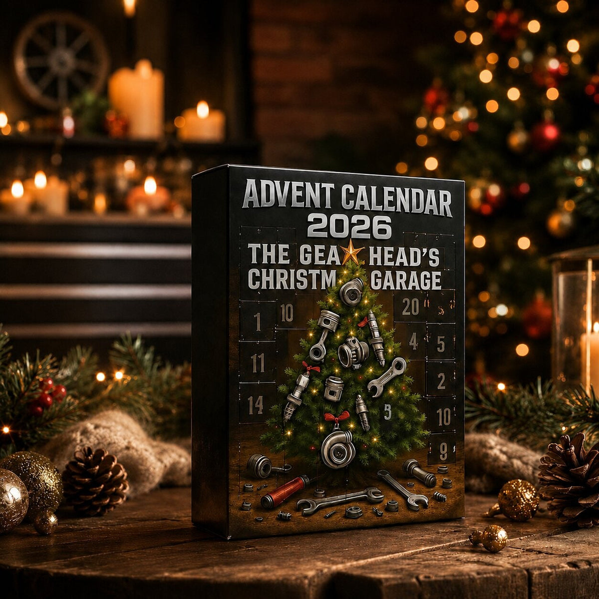 Automotive Themed Advent Calendar With 24 Car Parts Garage Surprises - Image 4