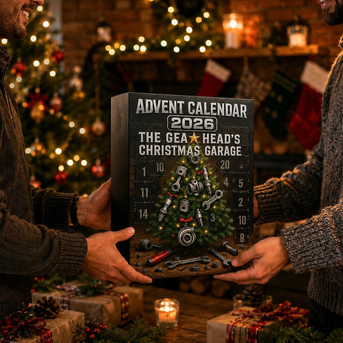 Automotive Themed Advent Calendar With 24 Car Parts Garage Surprises - Image 2