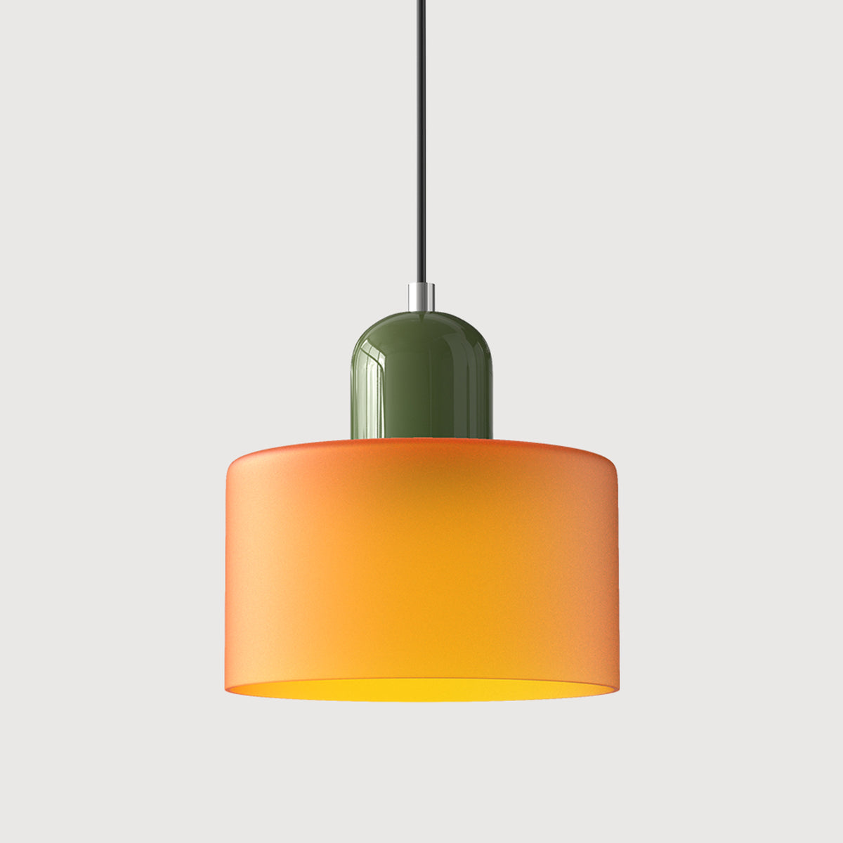 Bauhaus Pendant Light With Coloured Glass Shade - Image 21
