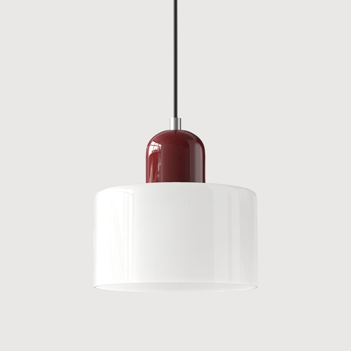 Bauhaus Pendant Light With Coloured Glass Shade - Image 25