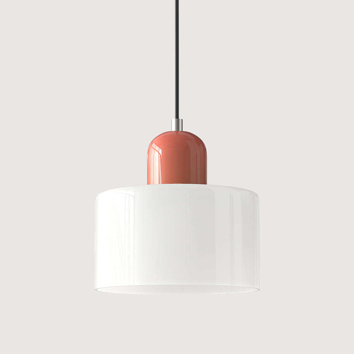 Bauhaus Pendant Light With Coloured Glass Shade - Image 29