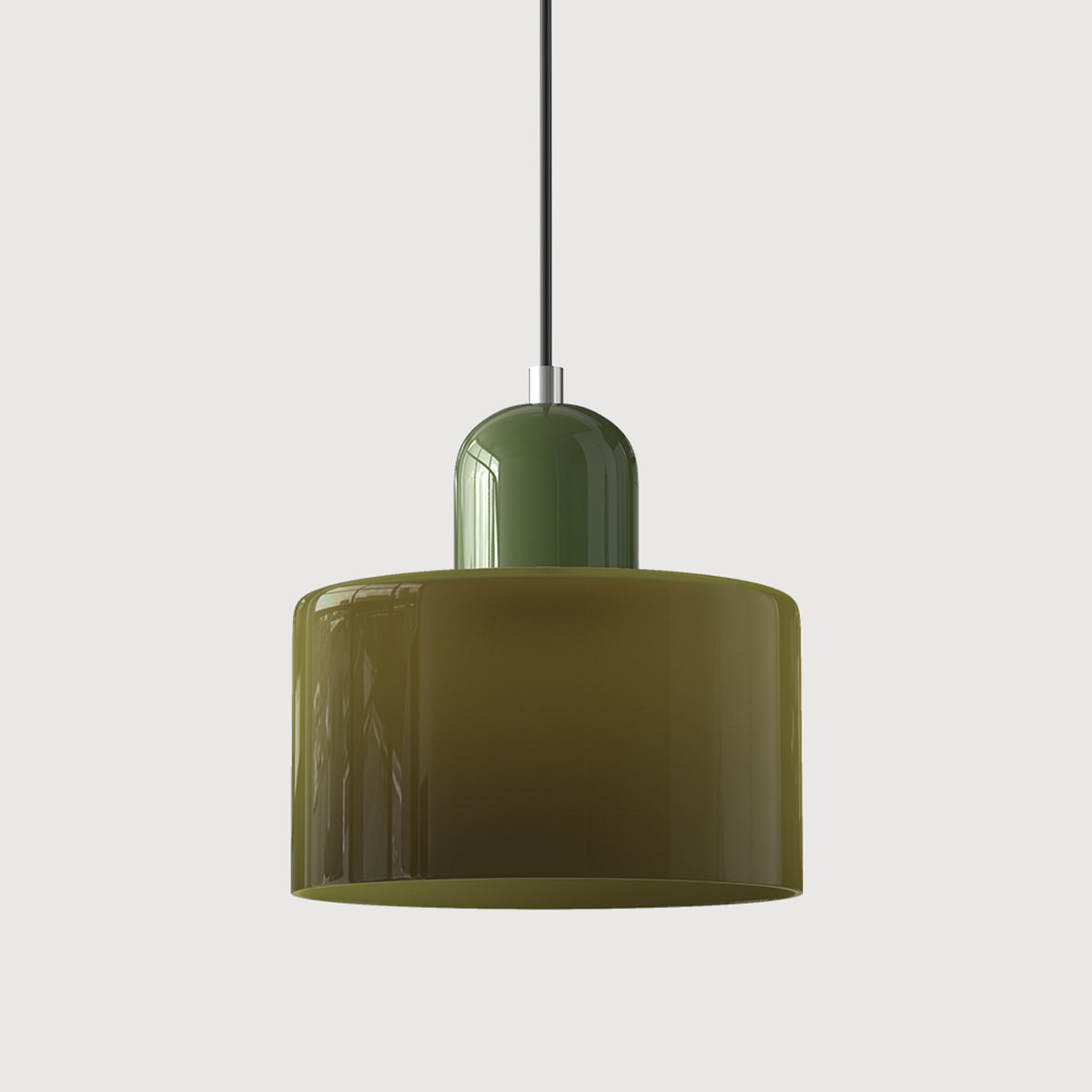 Bauhaus Pendant Light With Coloured Glass Shade - Image 39