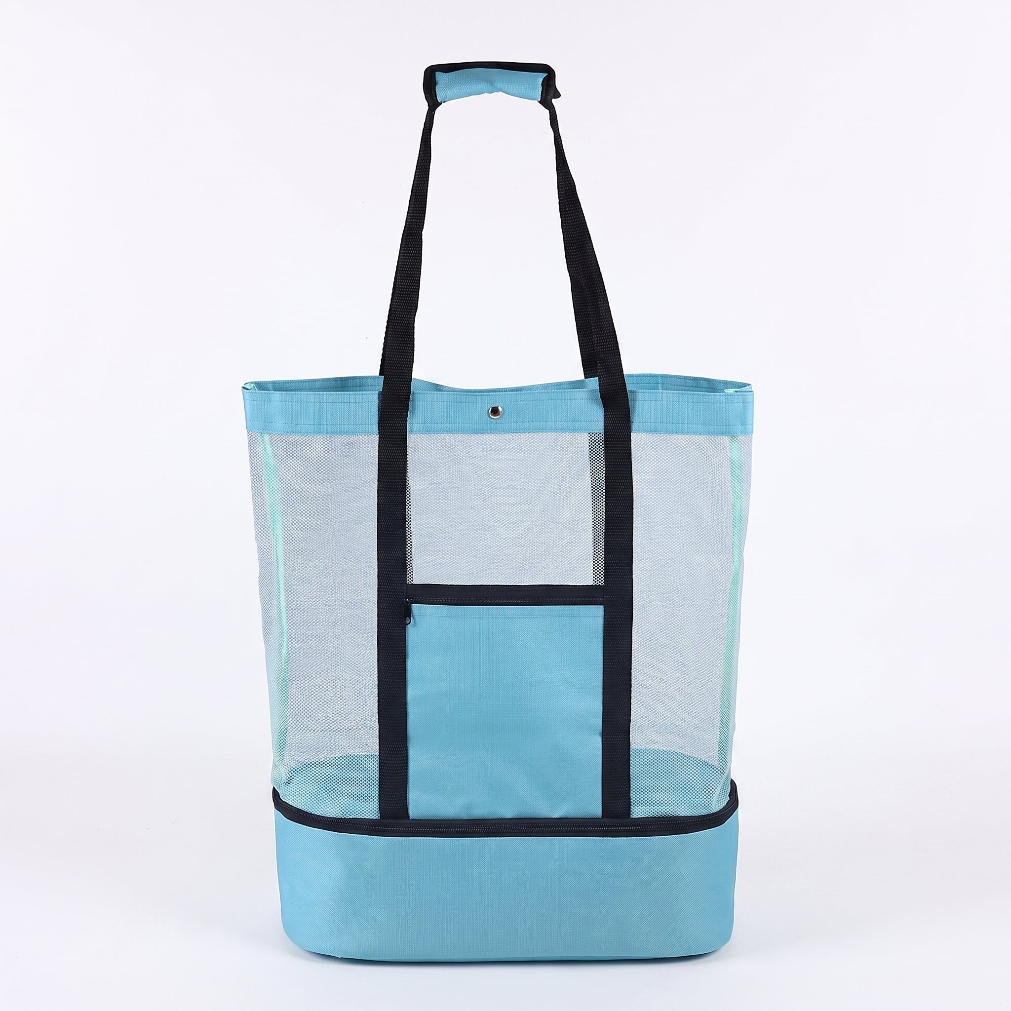 Portable Cooler Soft Lunch Bag Mesh Insulated Beach Tote - studio