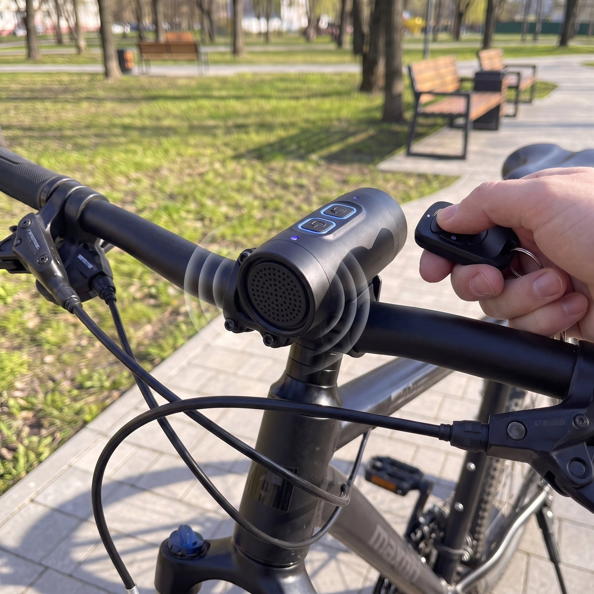 120dB Smart Bike Alarm With IPX4 Waterproof 200mAh Battery And 4 Riding Tones - Image 1