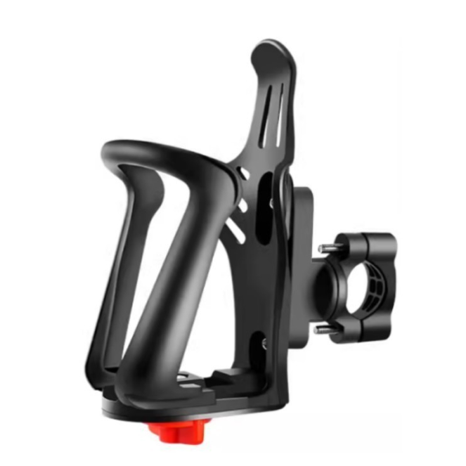 Bike Bottle Holder With Adjustable Arm Anti-Slip Rubber Pads And Versatile Bar Mount - Image 1