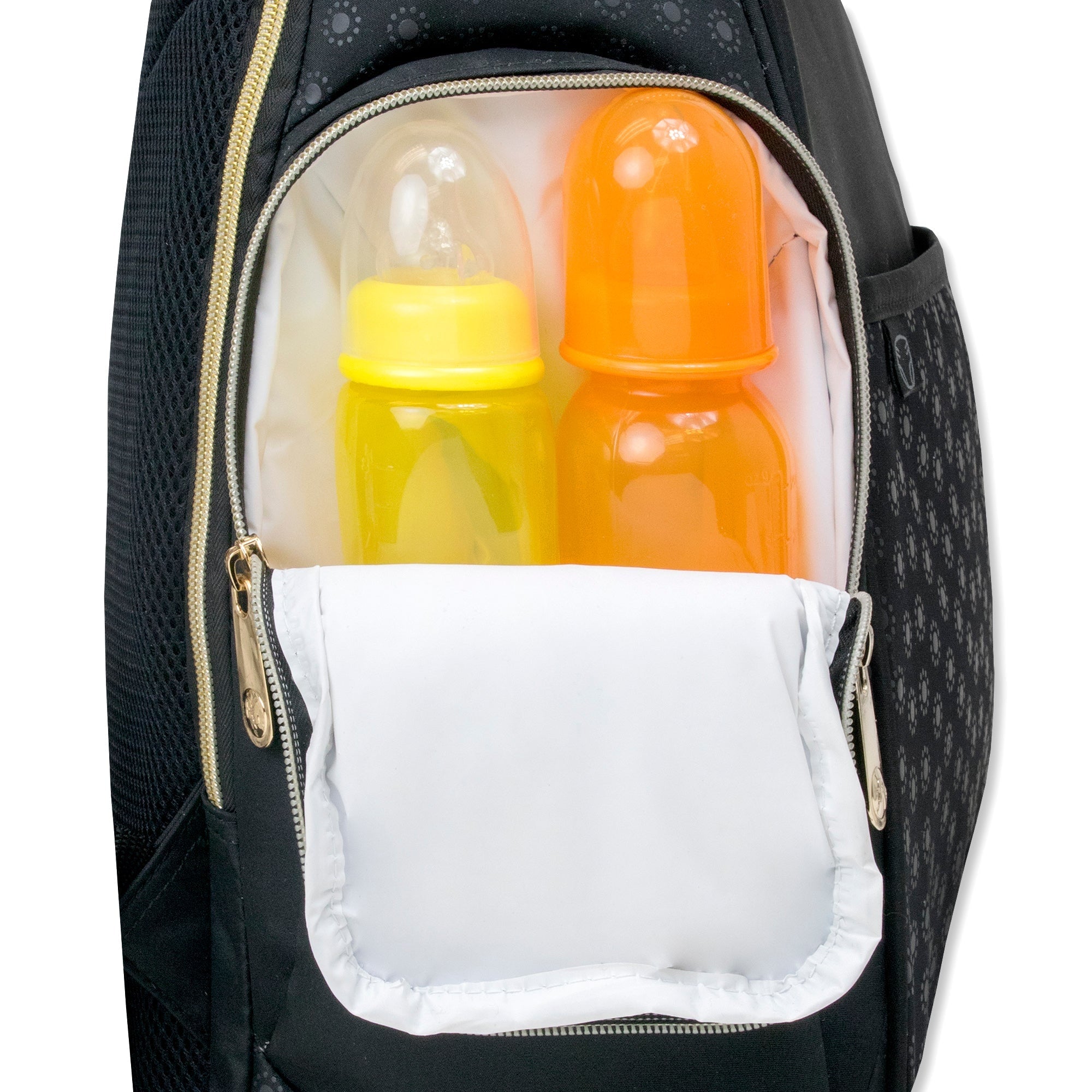 Black Backpack Diaper Bag Baby Essentials Changing Pad - Image 11
