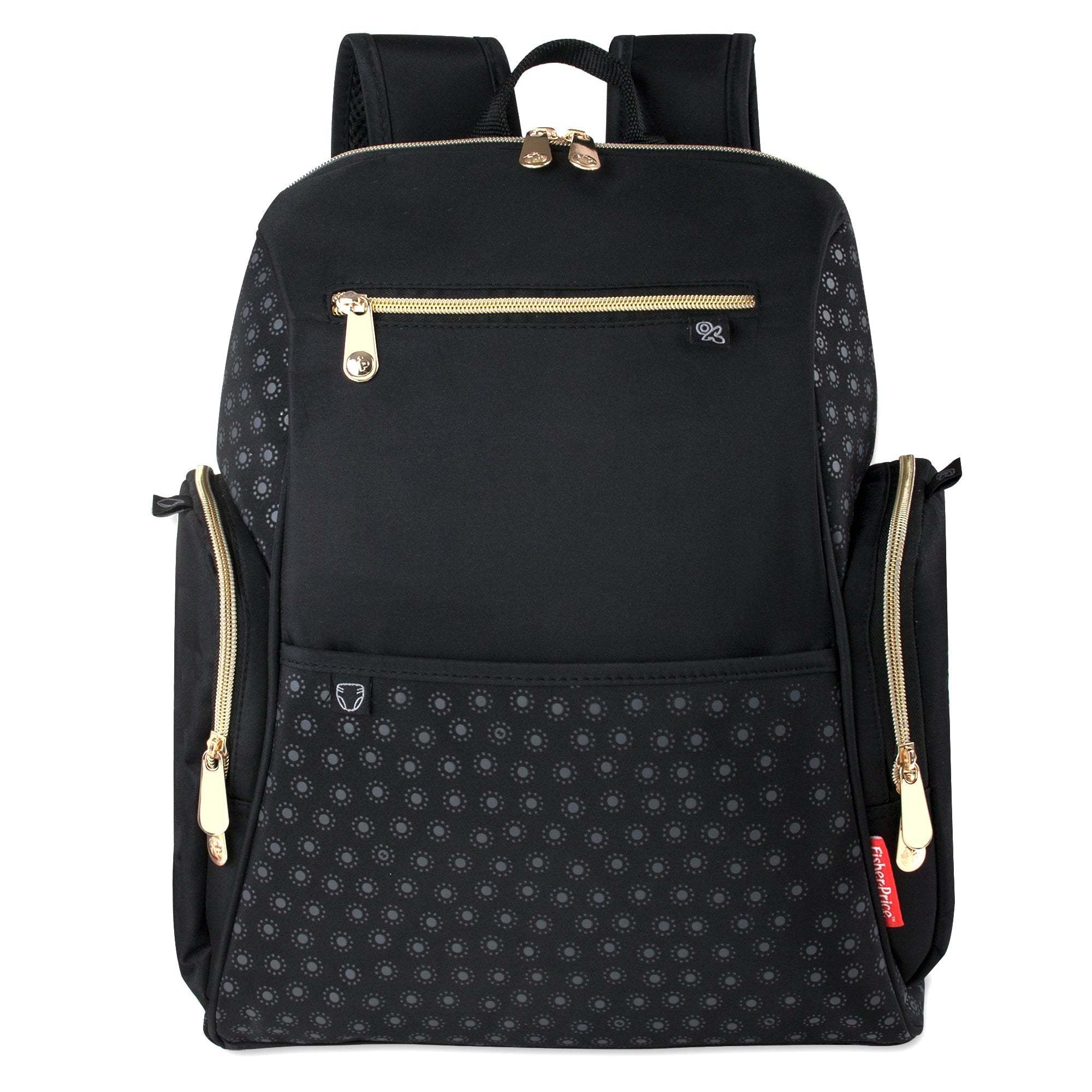 Black Backpack Diaper Bag Baby Essentials Changing Pad - Image 7