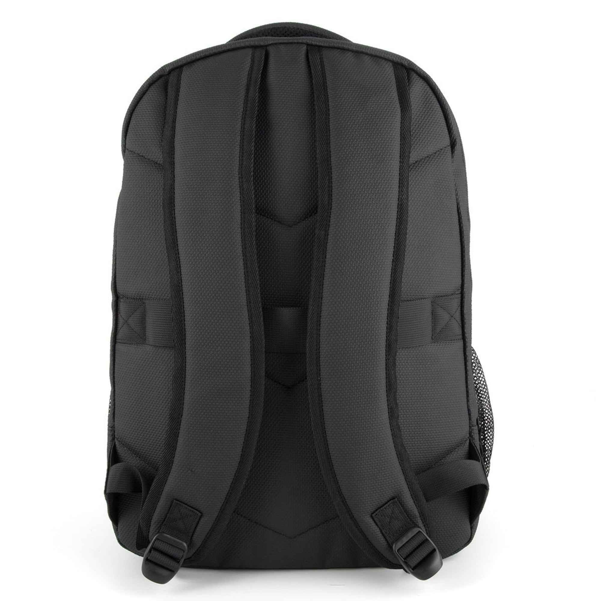 Black Backpack Heavy Duty Laptop Rectangular Multiple Compartments - Image 6