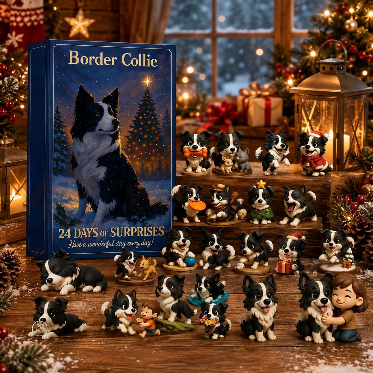 Border Collie Advent Calendar For Dog Lovers With 24 Surprises - Image 1