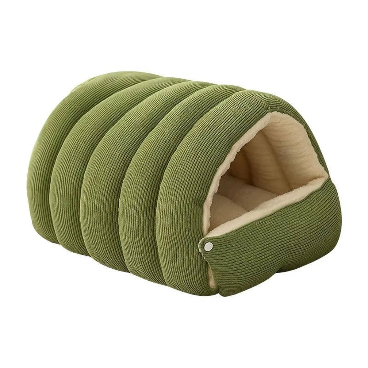 Corduroy Cat Pet Bed With Removable Washable Cover - Image 8