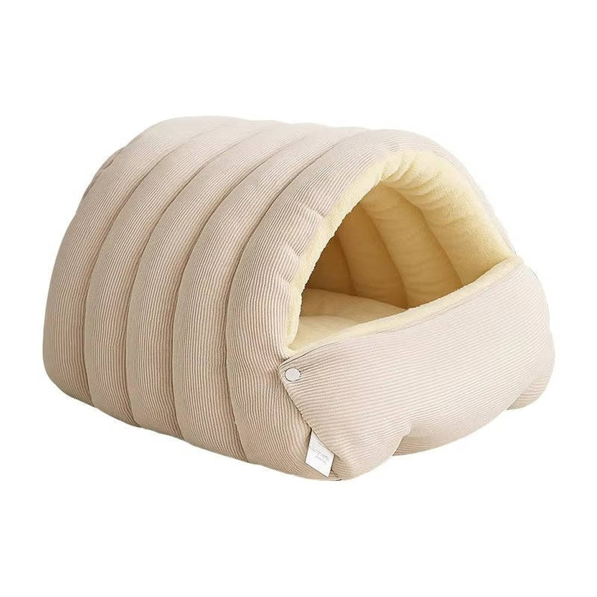 Corduroy Cat Pet Bed With Removable Washable Cover - Image 9