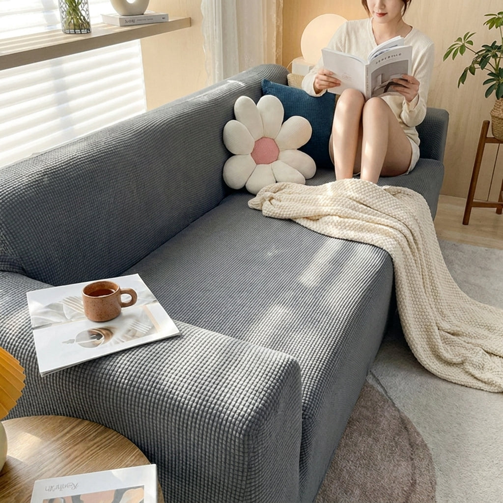 Couch Cover Stretch Sofa Cover Washable Textured Washable Sofa Cover - Image 8