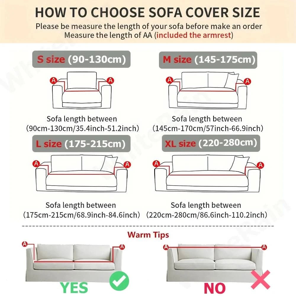 Couch Cover Stretch Sofa Cover Washable Textured Washable Sofa Cover - Image 6