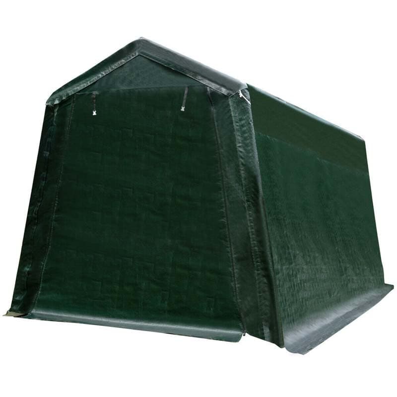 Dark Green Canopy Tent Outdoor Storage 10x10 Portable Garage - Image 3