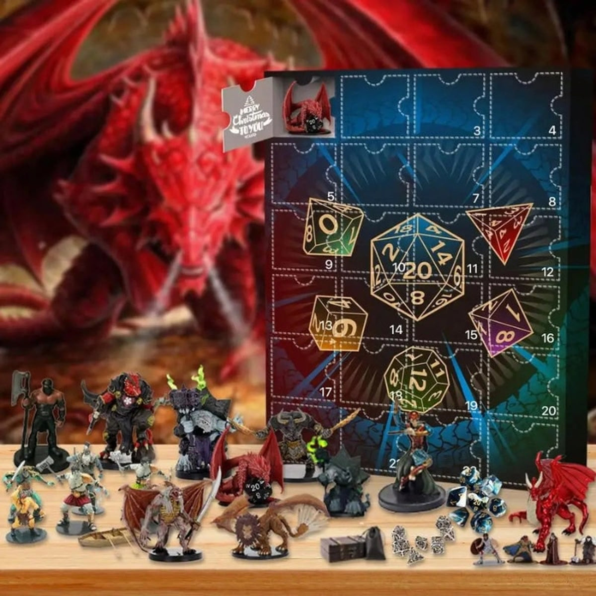 D&d Christmas Advent Calendar With 24 Collectible Fantasy Figures - Image 5