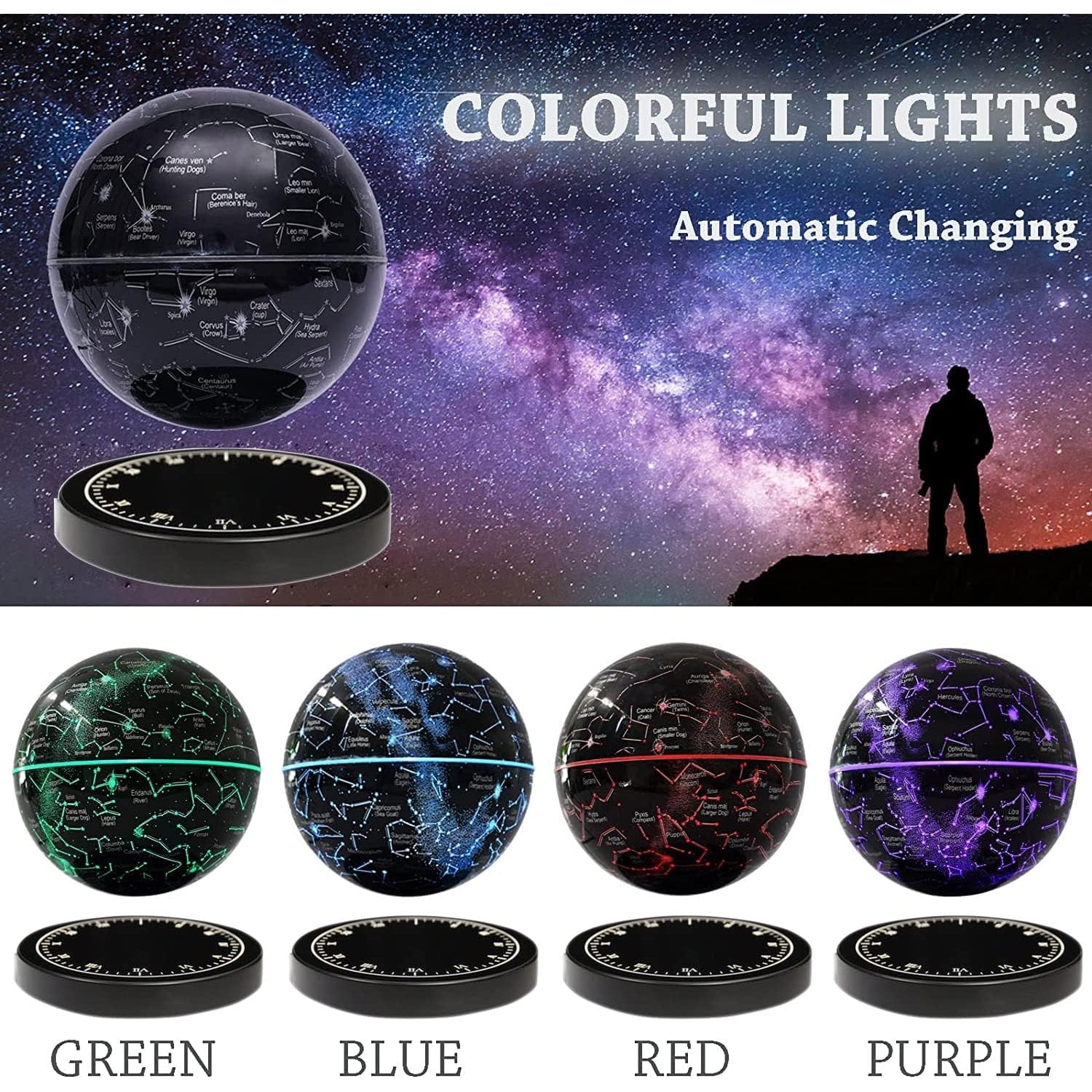 Desk Lamp Magnetic Levitation Star Lamp Floating Decor Light - Image 13