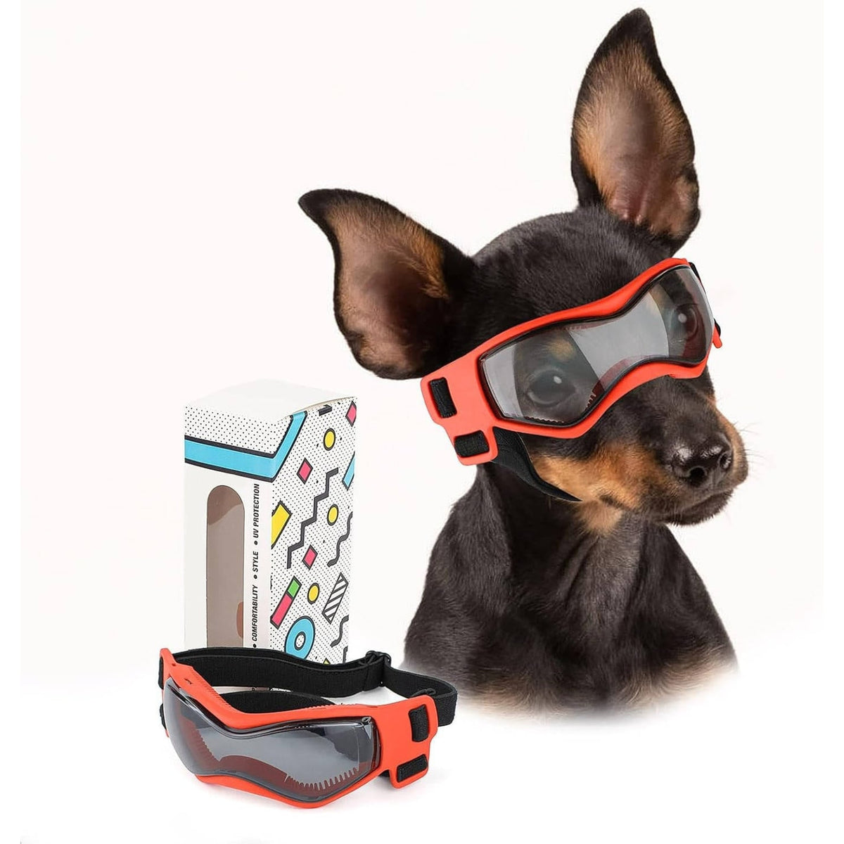 Dog Goggles With UV Protection And Anti-Fog Vents For Comfortable Outdoor Adventures - Image 9
