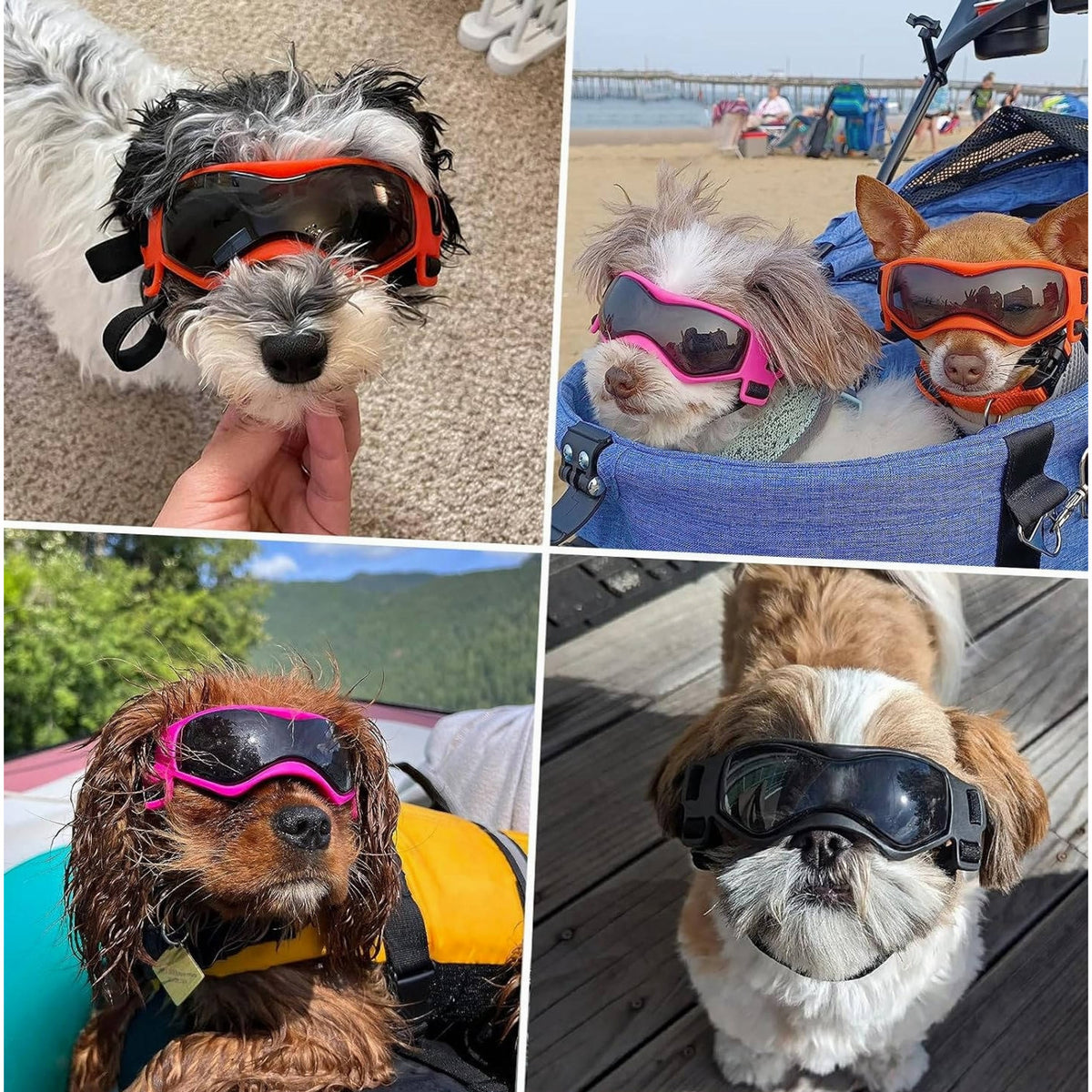 Dog Goggles With UV Protection And Anti-Fog Vents For Comfortable Outdoor Adventures - Image 12
