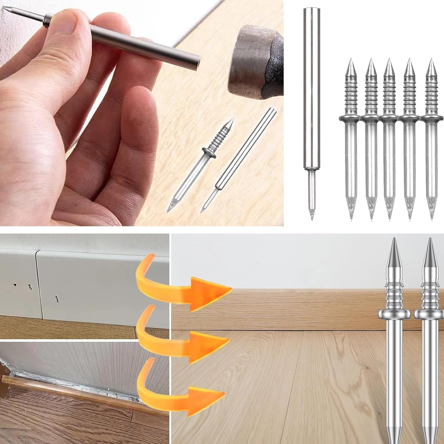 Double Head Nails Carbon Steel Nails Durable Strong Fasteners 100 Pack - Image 4