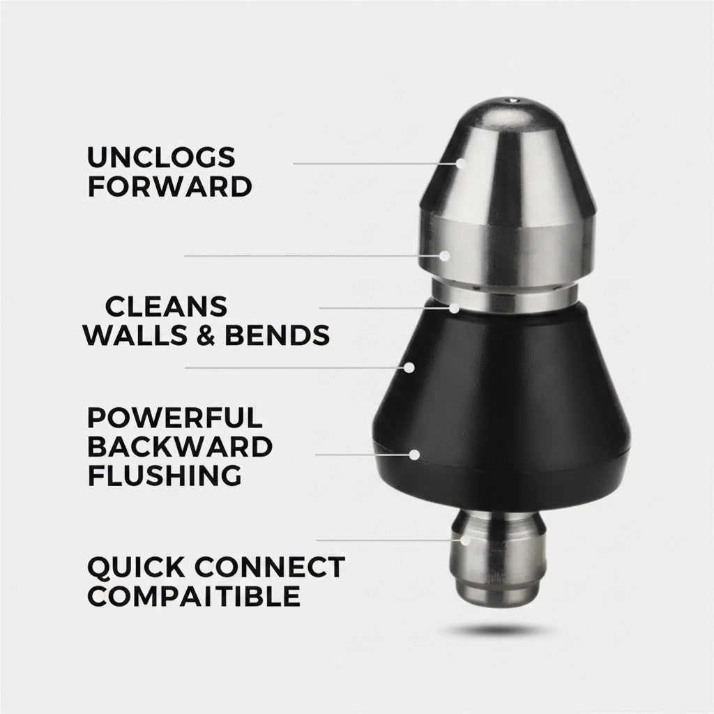 drain jet nozzle key benefits and features