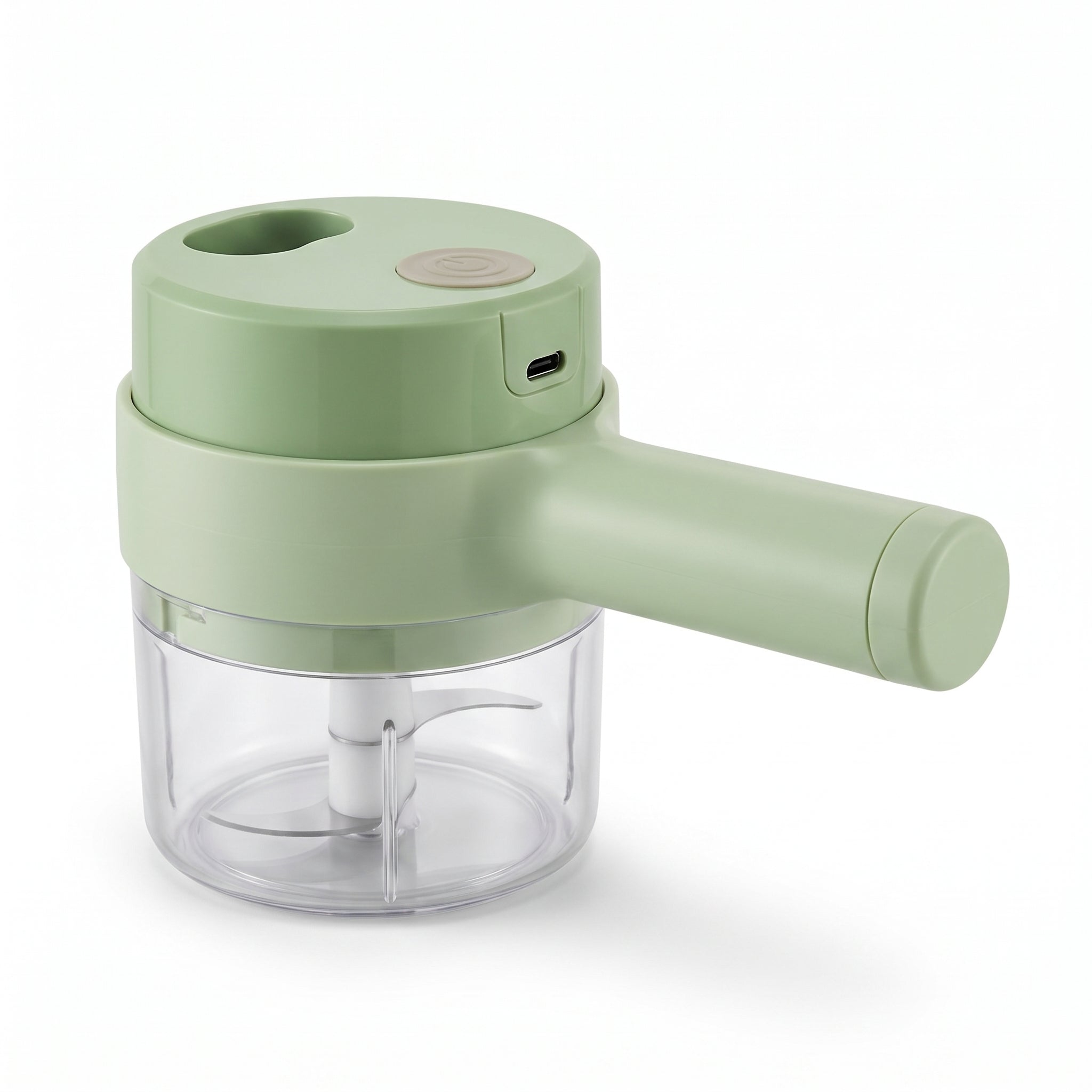 Electric Food Chopper Mini Processor Portable Garlic - angle