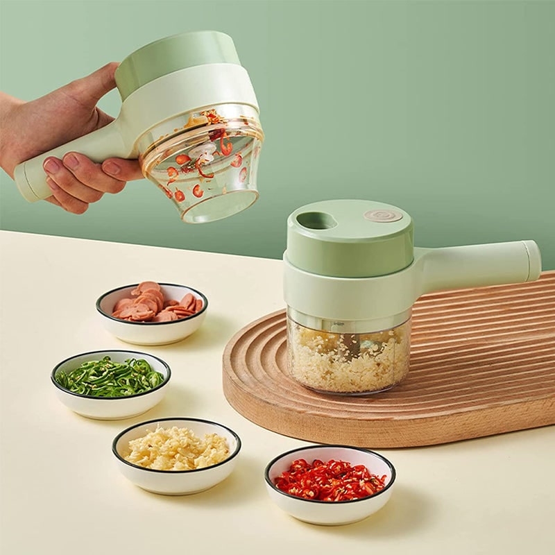 Electric Food Chopper Mini Processor Portable Garlic - Image 2