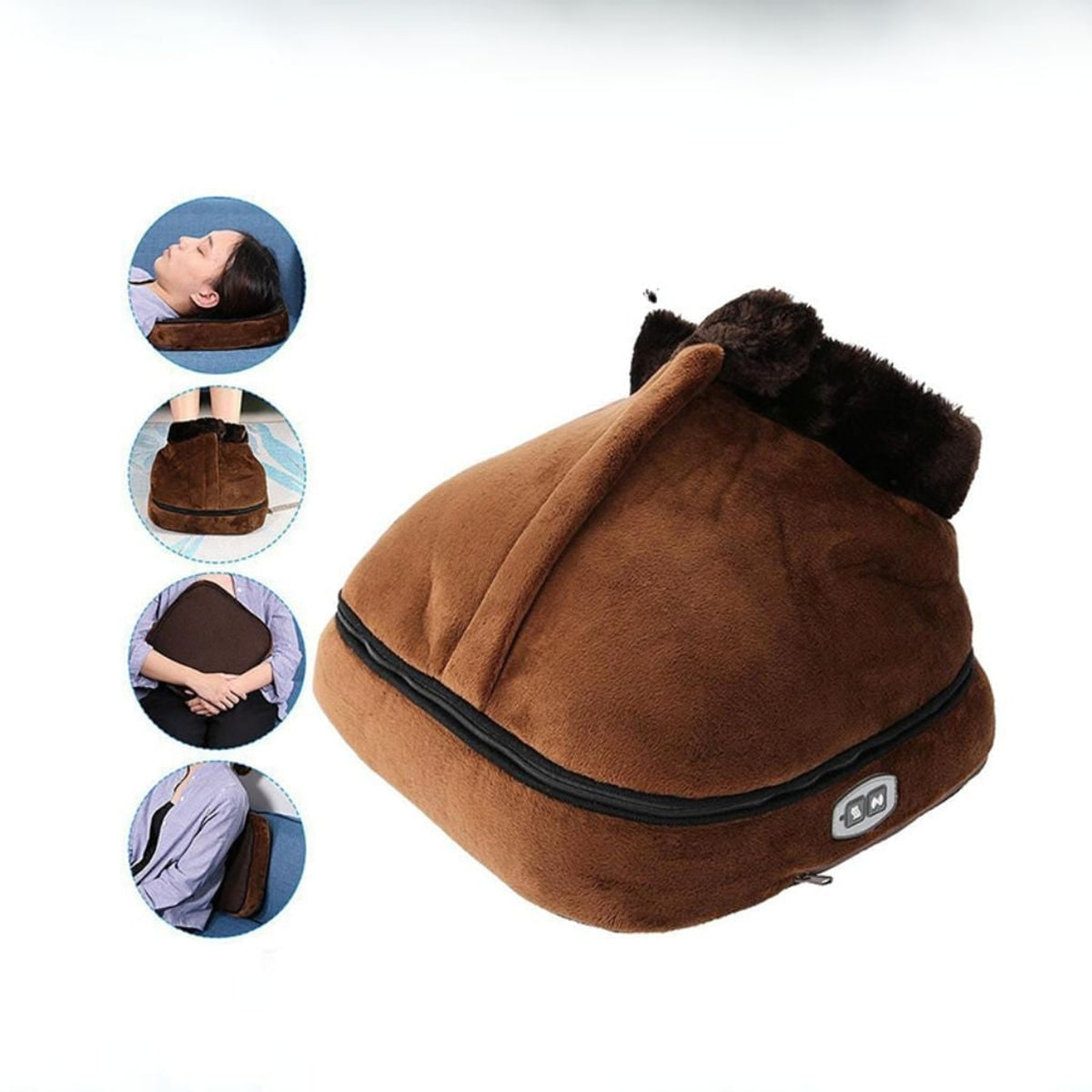 Electric Foot Massager With Heat Shiatsu Vibration And Plush Design To Soothe Tired Feet - Image 5