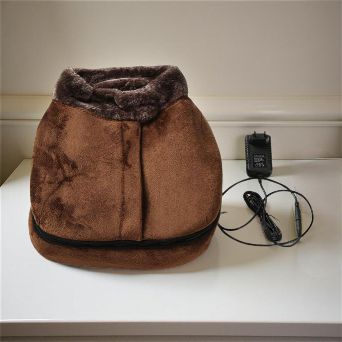 Electric Foot Massager With Heat Shiatsu Vibration And Plush Design To Soothe Tired Feet - Image 3
