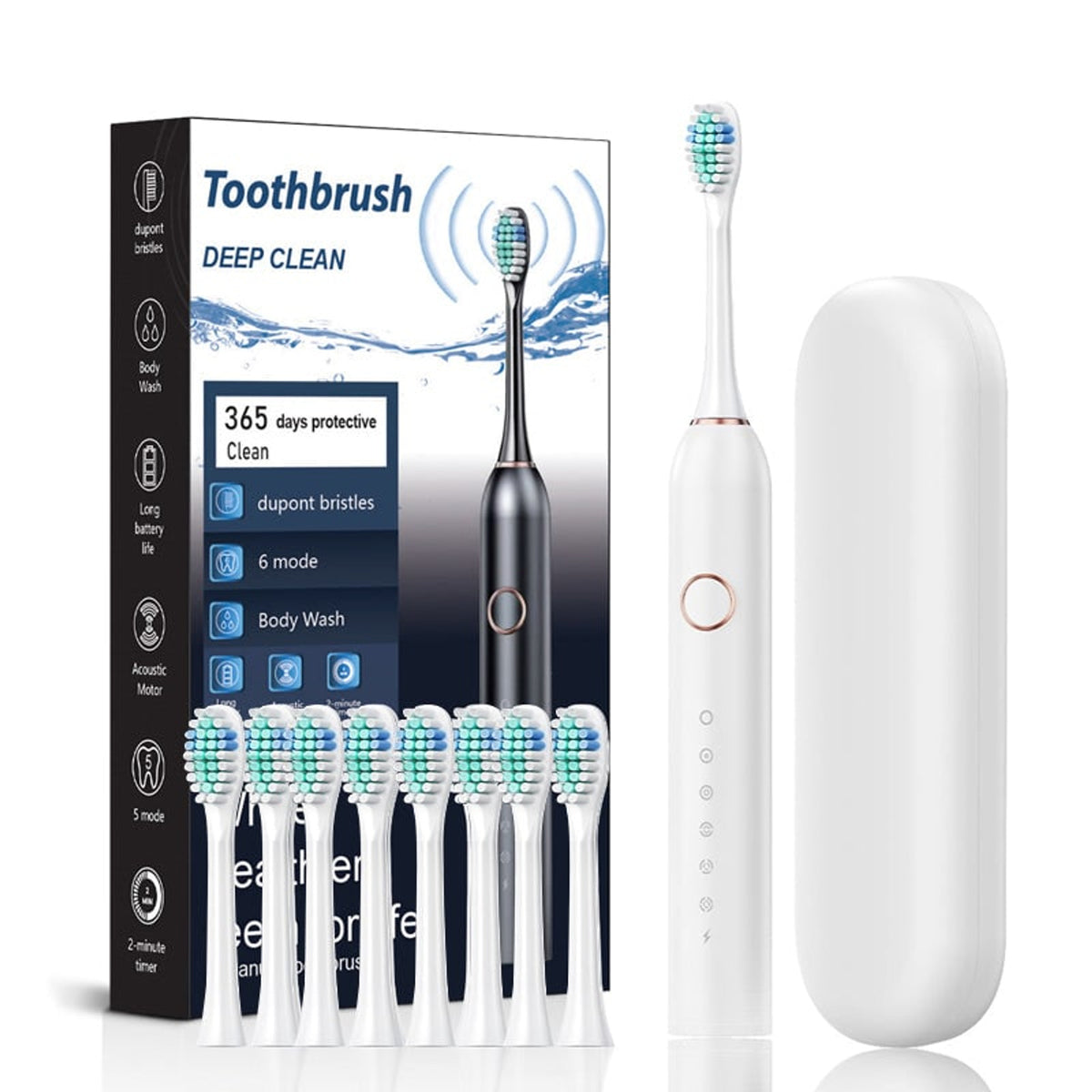Electric Sonic Toothbrush With 6 Cleaning Modes IPX7 Waterproof And Long Battery Life - Image 17