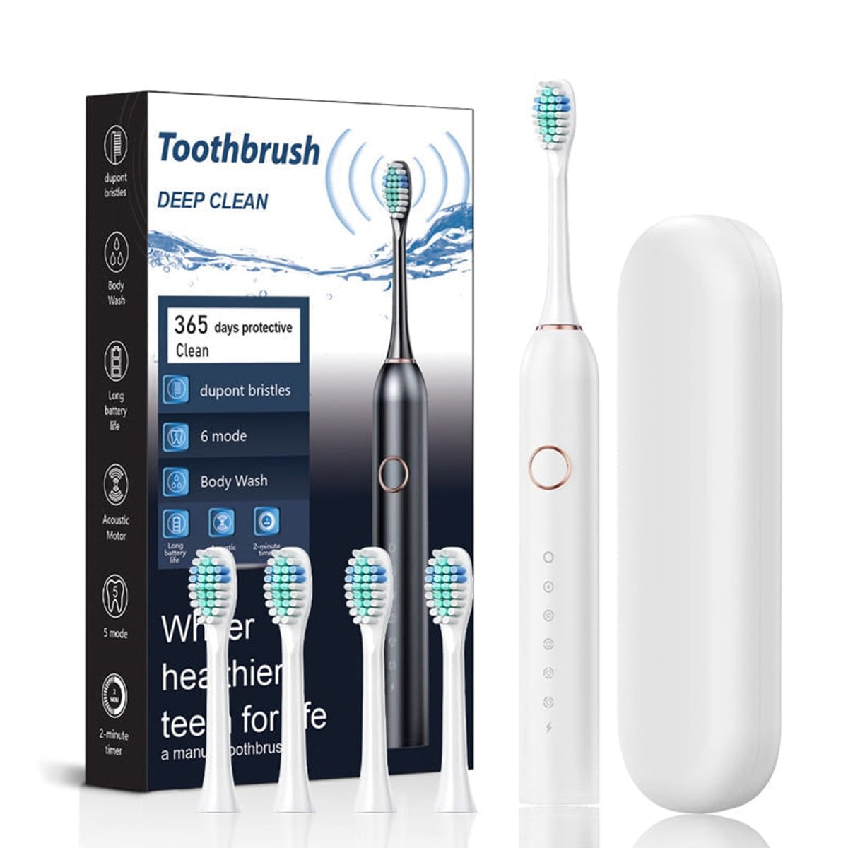 Electric Sonic Toothbrush With 6 Cleaning Modes IPX7 Waterproof And Long Battery Life - Image 20