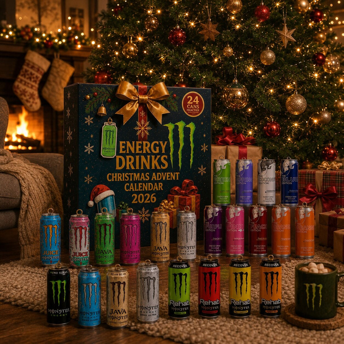 Energy Drink Advent Calendar 24 Days Christmas Gift - Image 6