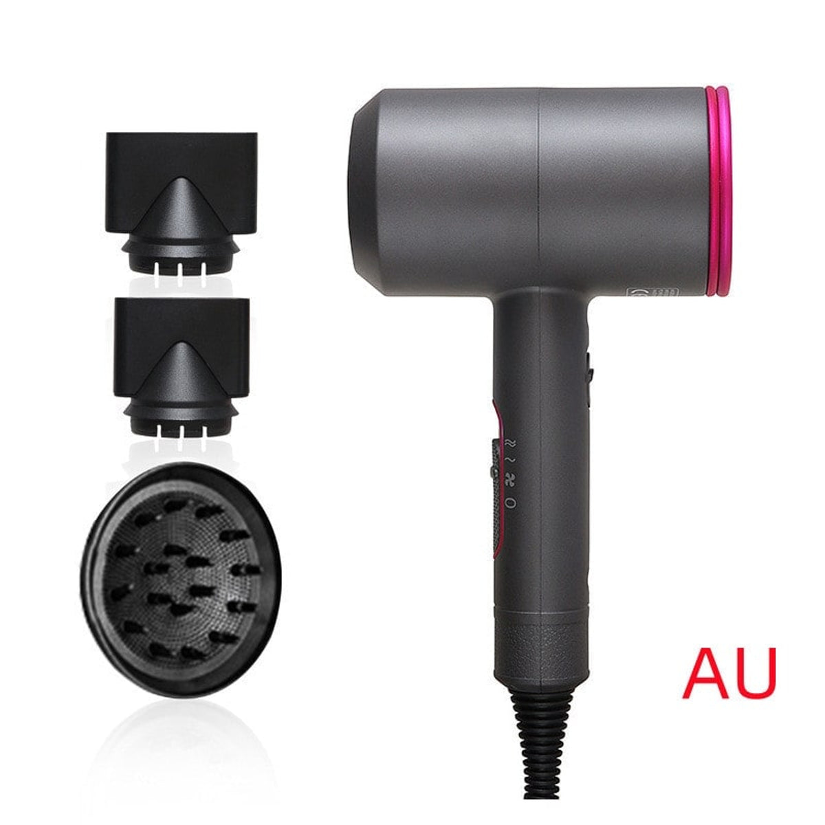 Ergonomic Hair Dryer With Attachments For Unisex - Image 7